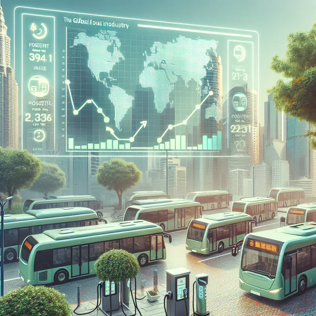 Representation of Global Electric Bus Market Analysis 2024: $50 Billion Growth by 2034 Driven by Government Initiatives and Demand for Cleaner Transport