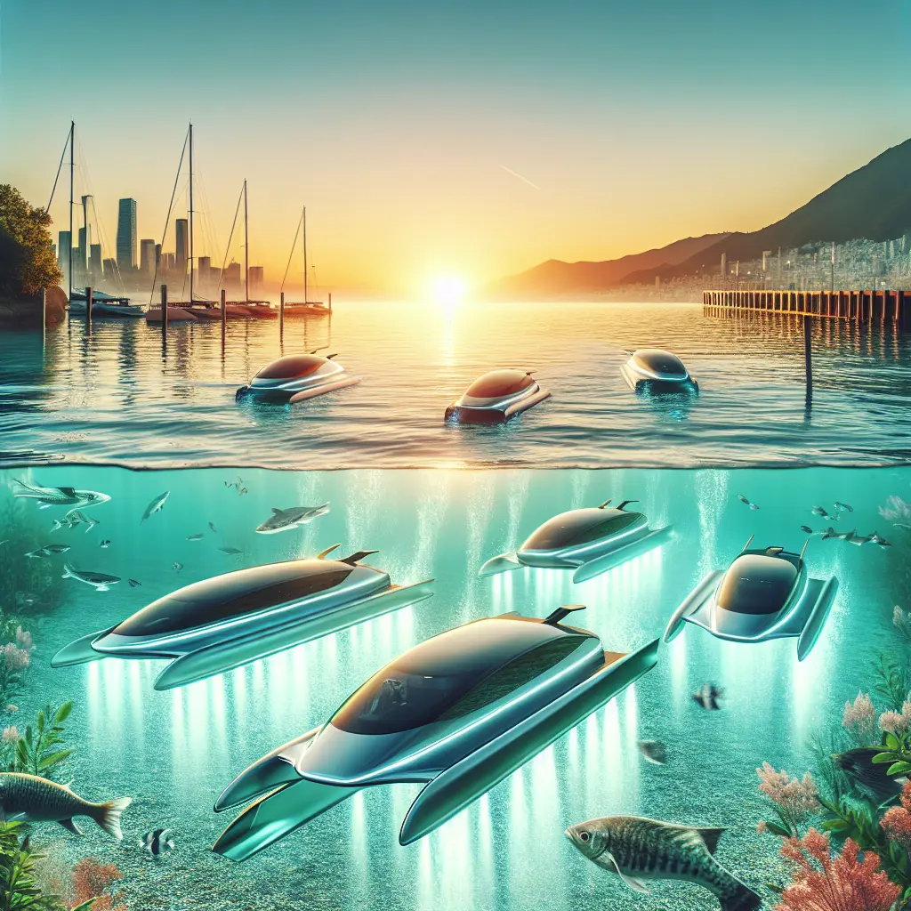 Representation of SeaBubbles: Revolutionizing Sustainable Mobility with Electric Hydrofoil Boats